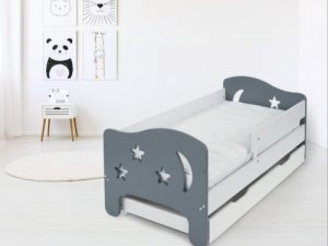 Drawer White Camila Moon&Stars Toddler Bed White & Deluxe Sprung Mattress 