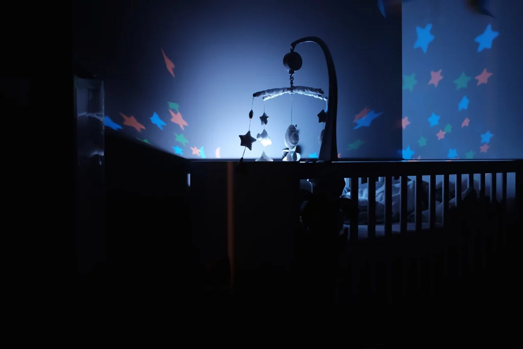Night light in a baby's room