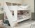 Bibliobed White and Oak Staircase Bunk Bed – EU Single