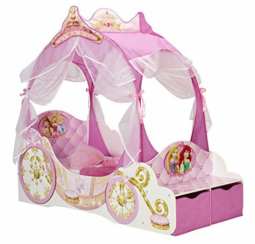 Disney Princess Carriage Kids Toddler Bed by HelloHome, Pink, Toddler (70 x 140 cm)