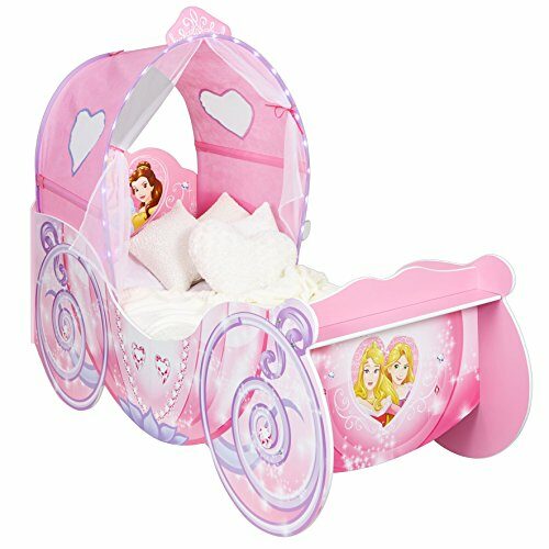 Disney Princess Carriage Kids Toddler Bed with LED Lights