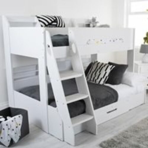 Flair Furnishings Flick Triple Bunk Bed in White
