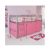 HLS Pink Tent For Mid Sleeper Bed Girls Bedroom Toys Games Storage
