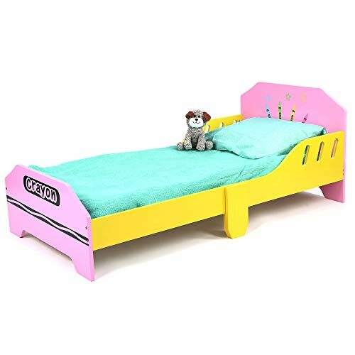 Kiddi Style Children’s Junior Fun Crayon Themed Wooden Bed