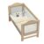 Liu Toddler Bed, Classic Design Wood Bed Frame