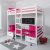 NOA & NANI Max Bunk Bed with Table and Sleepcentre with Red Cushions