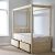 Strictly Beds and Bunks – Quattro Pine Four Poster Bed with Storage Drawers, 3ft Single