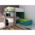 Tiger Lily Single L-Shaped Bunk Bed with Storage and Desk