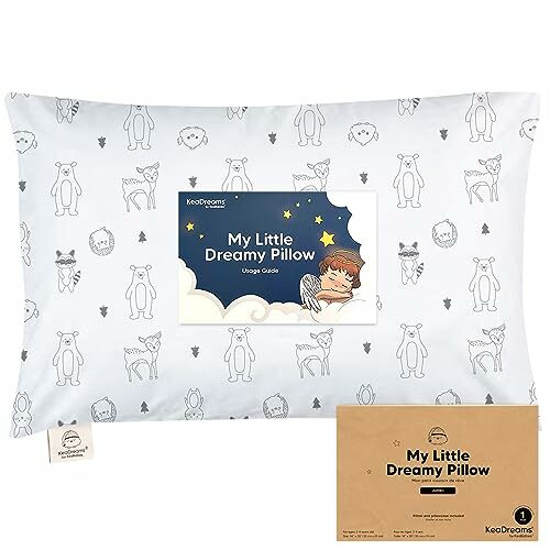 Toddler Pillow with Pillowcase, Jumbo – Soft Organic Cotton Toddler Pillows