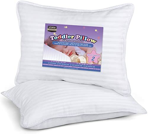 Utopia Bedding Toddler Pillow, 2 Pack, 40 x 60 cm Cot Bed Pillow