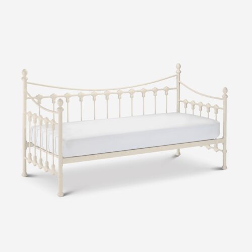 Versailles Stone White Metal Guest Day Bed – 3ft Single