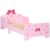 ZONEKIZ Princess Toddler Bed Kids Bedroom Furniture w/Safety Side Rails, for Girls Aged 3-6 Years 143 x 74 x 59cm – Pink